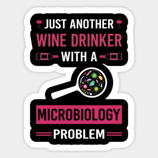 Wine Drinker Microbiology Microbiologist Sticker